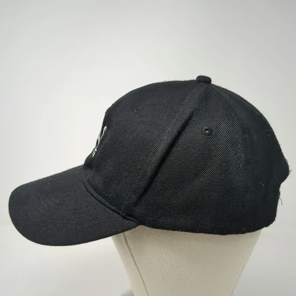 TRS Hotels Logo Black Baseball Cap One Size Embroidered Strapback Hat 6 Panel